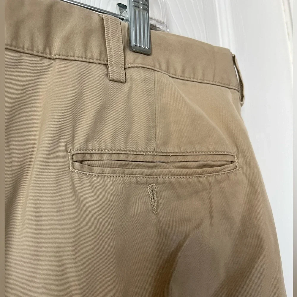 Polo Ralph Lauren Hammond Classic Chino pants khaki pleats cuffs size 38/32
